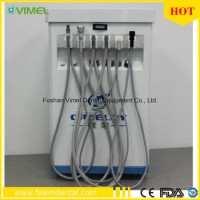 Portable Delivery Treatment Cart Dental Unit with Compressor