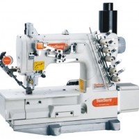 Direct Drive Flatbed Interlock Sewing Machine with Auto Trimmer