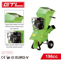 Gasoline Chipper & Shredder  Gasoline Wood Chipper  6.5HP Self Feeding Wood Chipper Shredder  Gasoli