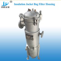 High Temperature Control Jacket Insulation Food Grade Chocolate Stainless Steel Bag Filter