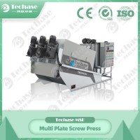 Largest Manufacturer Patented Techase Multi Plate Screw Press Sludge Dewatering Press Machine (WMQ)