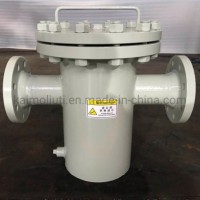 Carbon Steel Straight Through Flat Bottom Tube Basket Strainer Flange End Filter for Water Oil