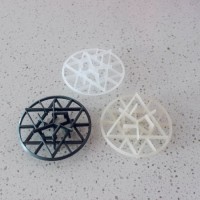 Plastic Random Packing Snowflake Ring