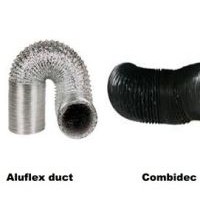 Extraction Fan Flexible Air Duct Tape House Aluflex Ductw/O Clips