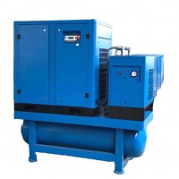 10HP 7.5kw Screw Air Compressor with Air Tank and Dryer