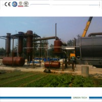 10 Ton Pyrolysis Machine with Continuous Carbon Slage Device