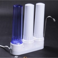 3stages Countertop Water Purifier with Ceramic/Carbon/Kdf/Calcium etc DIY Filter Cartridges