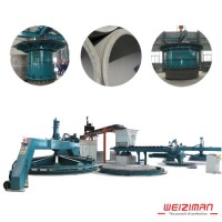 High Precision Double Station Vibration Radial Pipe Making Equipment 1350-4000/3m