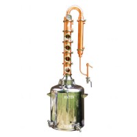 Jacketed 100L Boiler with Copper Still Column Rectification Column Distillation Distillery