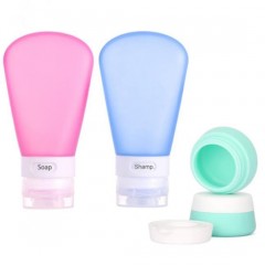 Low MOQ Portable Silicone Travel Shampoo/Shower Gel Bottle 30ml 60ml图1