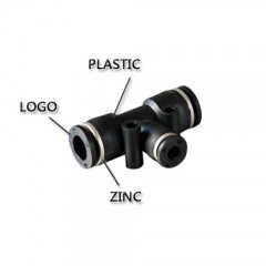 High-Performance Pneumatic Fittings with Black Button (Hput 10)图1