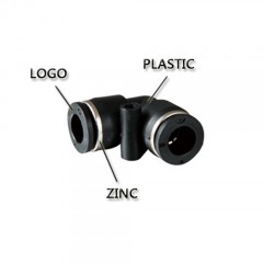 High-Performance Pneumatic Fittings with Black Button Hpul 10图1