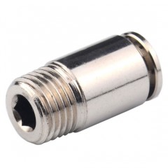 Poc Copper Coupling Male Threaded Cylinder Connectors Pneumatic Fitting图1