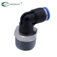 Pl One Touch Elbow Plastic Pneumatic Tube Fitting