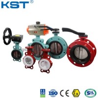Pneumatic and Manual Soft Seal Eccentric Wafer Butterfly Valve