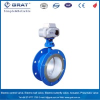 Dn 500 Electric Butterfly Wave Flang Connection Valve