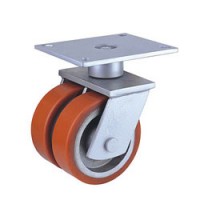 China Wholesale Swivel Twin Casters with PU Wheel