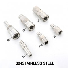 Stainless Steel Quick Release Couplings Quick Connect Couplings Sh  pH Type图1