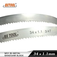 Bxtool-M51 34*1.1mm Inch 1 1/4*0.042 Band Saw Blade for Cutting Hard Metal Factory Price