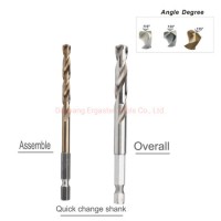 Quick Change Inch Chuck DIN338 Jobber Length HSS Hex Shank Drill Bit for Stainless Steel Metal Alumi