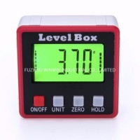 Level Box Mini Digital Inclinometer Protractor with Large LCD Screen (WW-136DP)