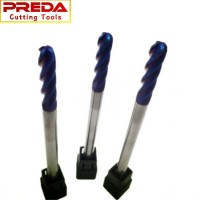 Best Price CNC HRC60 Blue Coated 4 Flutes Ball Nose End Mills