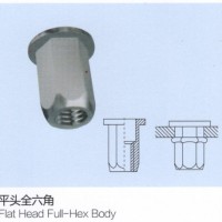 Flat Head Full-Hex Body Rivet Nuts