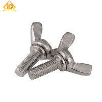 Silver Tone Wing Nut for 6mm Diameter Screw