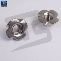 Quality Stainless Steel T Nut with 4prong M8