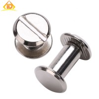 Stainless Steel Slot Chicago Screw Book Screw