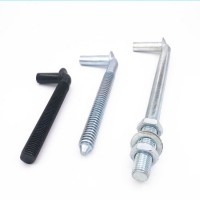 Threaded J Lag Screw Adjustable Post Pin Hinge Chain Link Gate