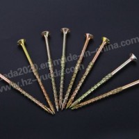 Straw Rope Nail Flat Head Chipboard U Double Thread Wood Construction Screws T17