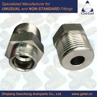 Steel Hydraulic Adapter Un to NPT Thread