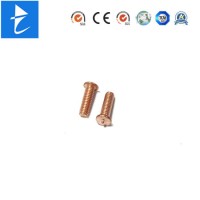 OEM Custom Metal Copper Steel Round Point Weld Flat Head Machine Self-Tapping Screw