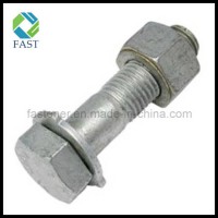 8.8 Grade High Strength HDG Hot DIP Galvanized Bolt and Nut