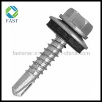 Hex Head Self Drilling Screw with EPDM Washer (DIN7504K)