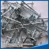 Original Supplier Manufacturer Galvanized Smooth Twisted Shank Umbrella Head Roofing Nails for Niger