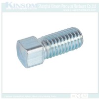 Square Head Machine Bolt with Blue White Zinc Coating Customized M3 M4 M5