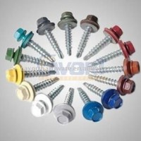 Hex Washer Head Self Drilling Screw / Roofing Screws  Pained Head