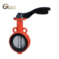 High Quality Cast Iron Water Wafer Type Butterfly Valve Fully Coated Manufacturer