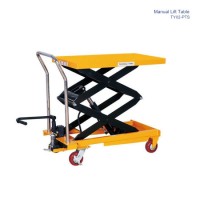 Hydraulic Mobile Manual Scissors Lifting Platform / Lift Table