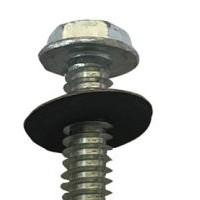 Hex Washer Head Self Drilling Screw  Roofing Screw  with EPDM Bonded Washer  Zinc Plated