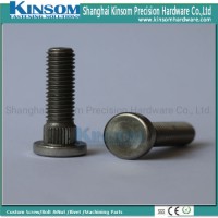 Stainless Steel A4-80 316 Flat Neck Knurled Machine Screw of Automotive Fasteners