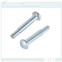 Pan Head Step Solid Rivets Pin with Blue White Zinc Coating Customized Fastener