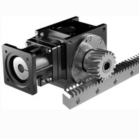 Customized Hardening Steel Angular Bevel Gearboxes with Aluminum Gearbox Housing and Rack Gear