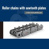 Roller Chains with Sawtooth Plates