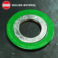 Hot Sale! Metal Spiral Wound Gasket Ss304 with Outer Ring CS Spray Painting Colors Yellow or Green G图1