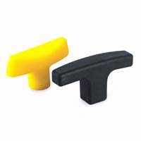 Black Plained or Threaded Hole T-Handles