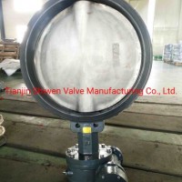 Dn700 API/JIS10K Wafer Type Butterfly Valve with Gear Actuator