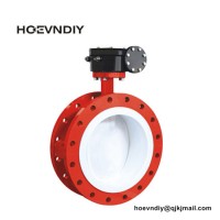 API Standard PTFE/PFA/FEP Fluorine Teflon Lined Butterfly Valve